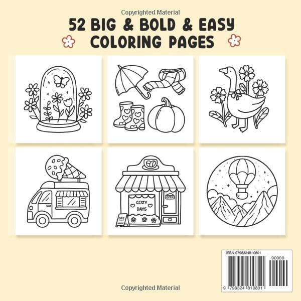 Bold and Easy Coloring Book