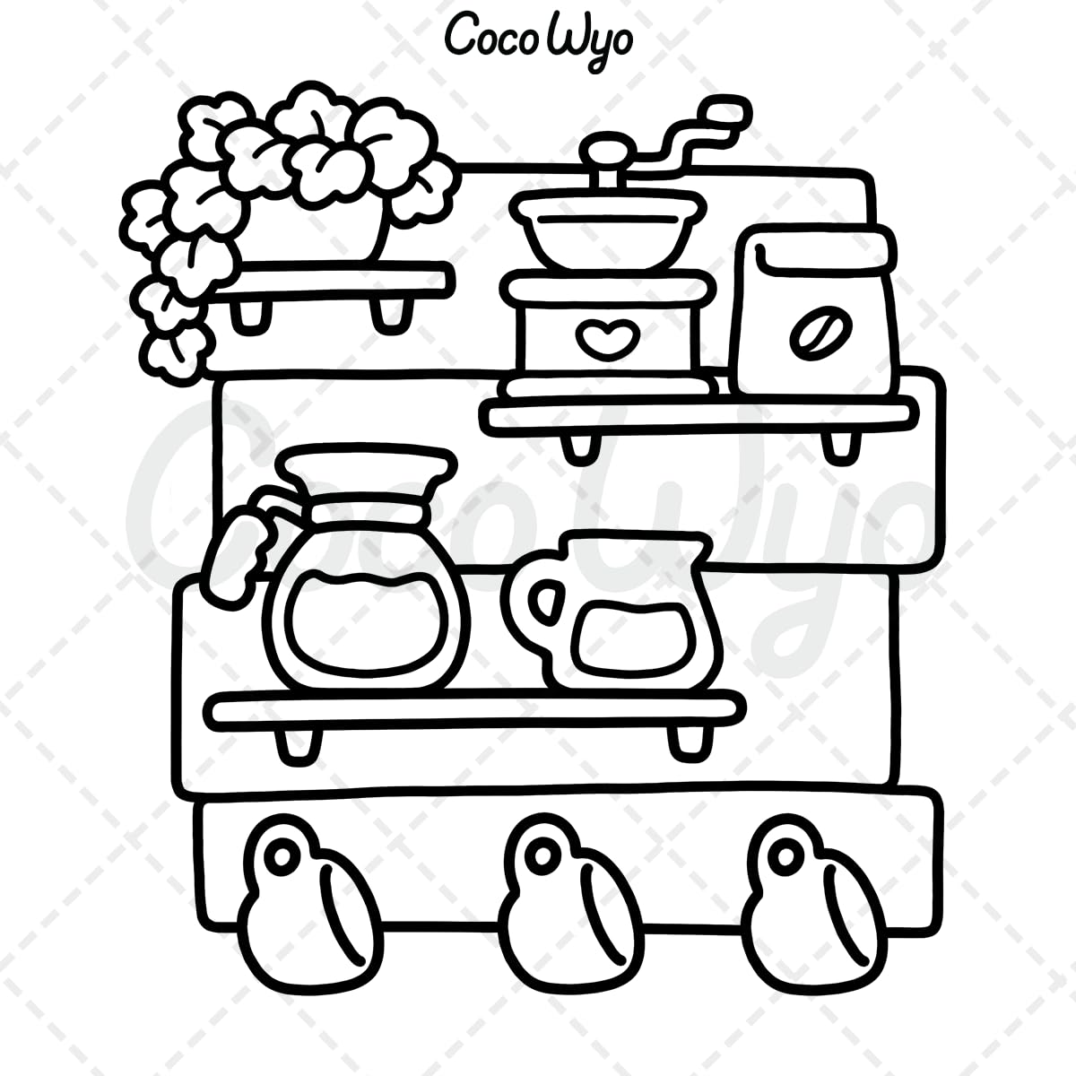 Bold and Easy Coloring Book