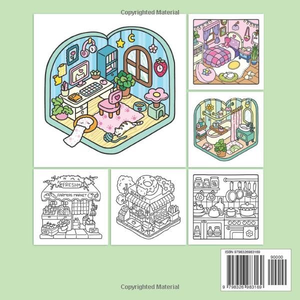 Little Corner Cozy Spaces Coloring Book
