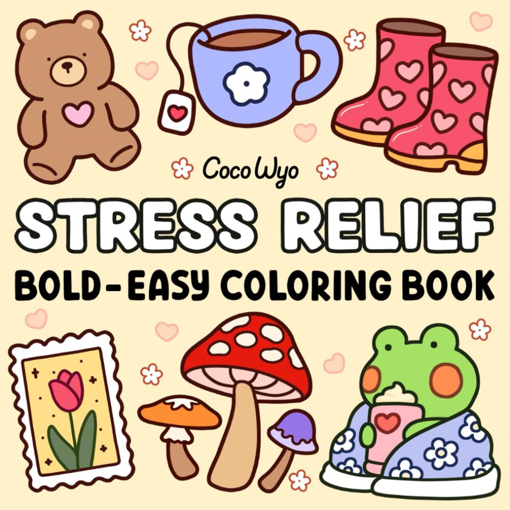 Bold and Easy Coloring Book