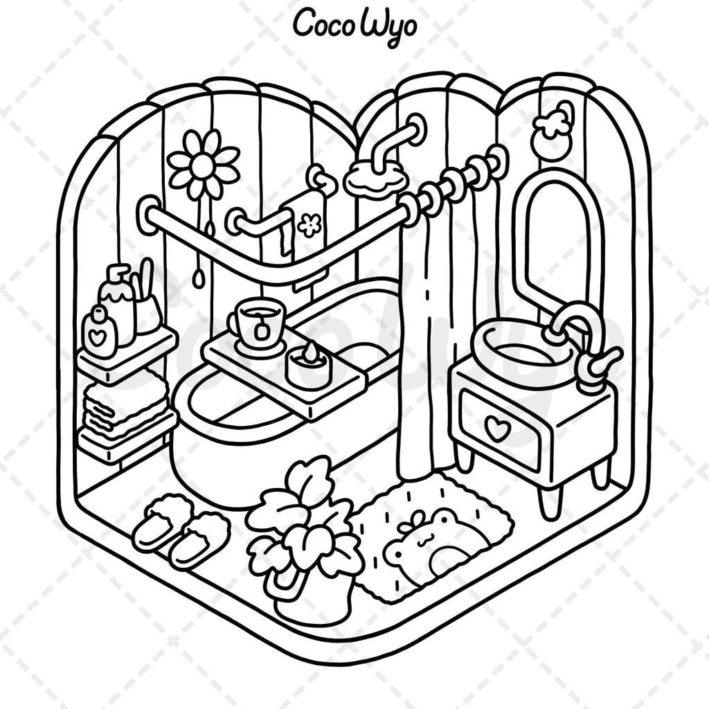Little Corner Cozy Spaces Coloring Book
