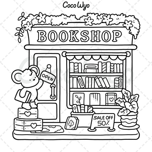 Little Corner Cozy Spaces Coloring Book