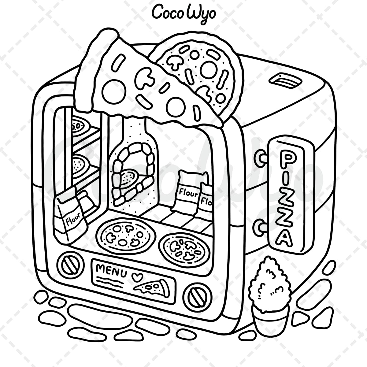 Little Corner Cozy Spaces Coloring Book