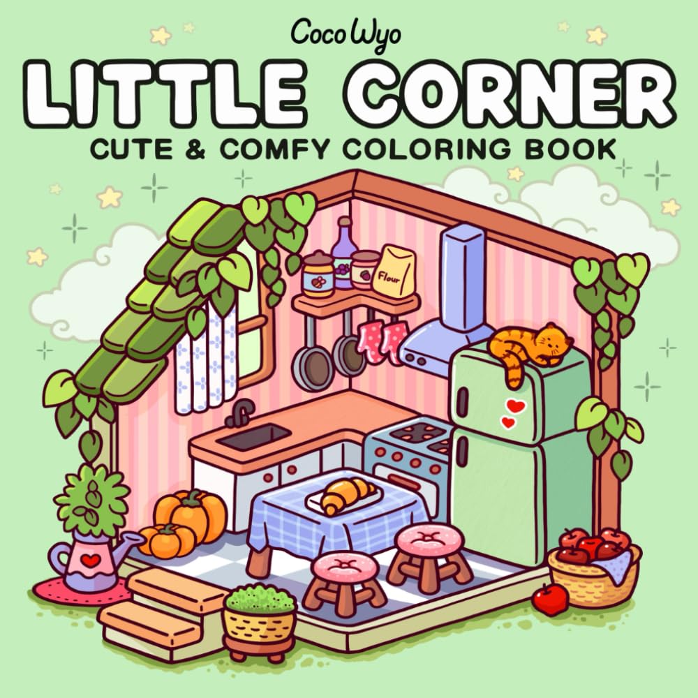 Little Corner Cozy Spaces Coloring Book